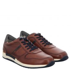  Sioux, Cordoba, Glattleder-Sneaker in cognac für Herren