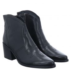  Paul Green, 0075-8110-005/stiefelette, kurzer Glattleder-Stiefel in schwarz für Damen