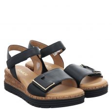  Gabor Glattleder-Sandalette in schwarz für Damen