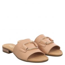  Gabor Glattleder-Pantolette in beige für Damen