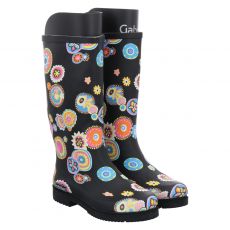  Bockstiegel Gummi (synth.)-Regenstiefel in schwarz für Damen