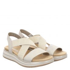  Remonte, Sandale, flache Veloursleder-Sandale in mehrfarbig für Damen