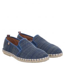  Verbenas, Tom Sporty, Textil-Slipper in blau für Herren