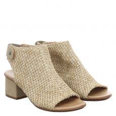  Rieker, Fsk Damen Sandalen, Textil-Sandalette in beige für