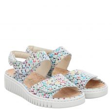  Waldläufer, Willow H, Glattleder-Sandalette in metallic für Damen