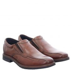  Bugatti Glattleder-Slipper in braun für Herren