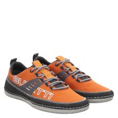  Bugatti, Rot, Textil-Sneaker in orange für Herren