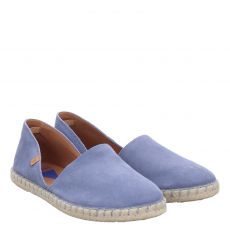  Verbenas, Carmen, Veloursleder-Espadrille in blau für Damen