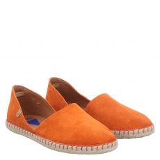  Verbenas, Carmen, Veloursleder-Espadrille in orange für Damen