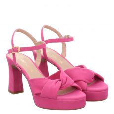  Unisa, Rot, Veloursleder-Sandalette in pink für Damen