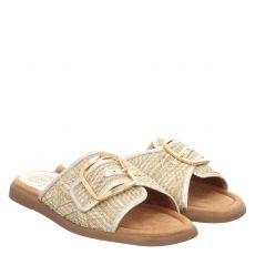  Unisa Textil-Pantolette in beige für Damen