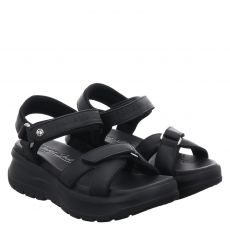  Panama Jack Glattleder-Sandalette in schwarz für Damen