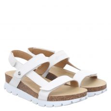  Panama Jack Glattleder-Sandalette in weiß für Damen