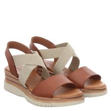  Cosmos, Sandale, Glattleder-Sandalette in braun für Damen