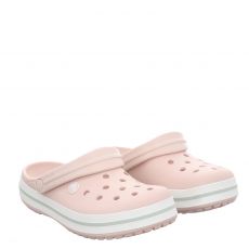  Crocs, Crocband, Gummi (synth.)-Pantolette in rosa für Damen