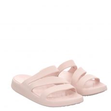  Crocs, Gettaway Strapy Sandal, Gummi (synth.)-Pantolette in rosa für Damen