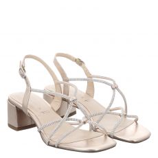  Tamaris, Da.-sandalette, Kunstleder-Sandalette in gold für Damen