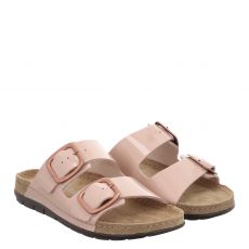  Rohde, Beige, Lackleder-Sandalette in rosa für Damen