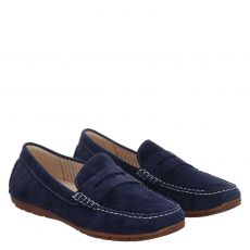  Sioux, Carmona, Veloursleder-Mokassin in blau für Damen