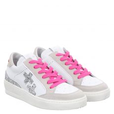  Gio+ Glattleder-Sneaker in weiß für Damen