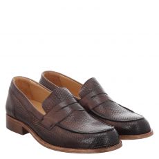  Exton Glattleder-Slipper in braun für Herren
