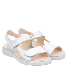  Ganter, Gina G, Glattleder-Sandalette in silber für Damen