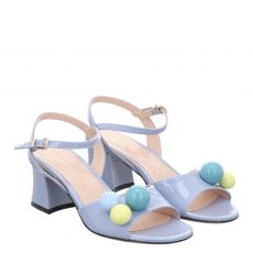  Fraipe Lackleder-Sandalette in blau für Damen