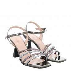  Fraipe Kunstleder-Sandalette in metallic für Damen