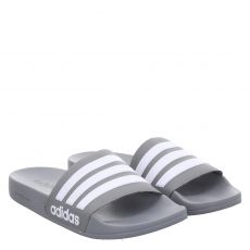  Adidas, Adiletteshower, Gummi (synth.)-Pantolette in grau für Herren