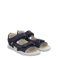  Ricosta, York, Veloursleder-Sandale in blau für Kinder