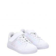  Adidas, Grand Court 2.0 El C, Kunstleder-Sneaker in weiß für Kinder