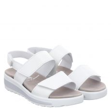  Semler, Hanna H, Glattleder-Sandalette in weiß für Damen