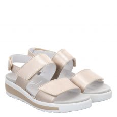  Semler, Hanna H, Glattleder-Sandalette in beige für Damen