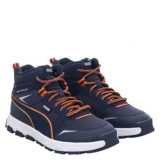  Puma, Evolvetrailjr, Kunstleder-Wanderschuh in blau für Kinder