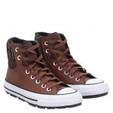  Converse, Chuck Taylor Berkshire, Glattleder-Sneaker in braun für Kinder