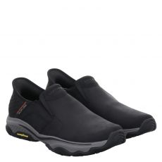 Skechers, Slip-in Craster, Fettleder-Slipper in schwarz für Herren