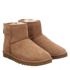  Ugg, Classic Mini, Veloursleder-Winterboots in braun für Herren