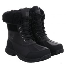  Ugg, Butte, Glattleder-Winterboots in schwarz für Herren