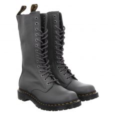  Dr.Martens, 1b99, Glattleder-Schnürstiefel in grau für Damen