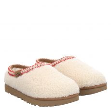  Ugg, Tasman Maxi Curly, Textil-Pantolette in offwhite für Damen