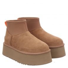  Ugg, Classic Mini Dipper, Veloursleder-Chelsea in braun für Damen