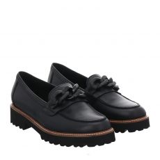  Gabor klassischer Glattleder-Slipper in schwarz für Damen