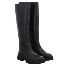  Gabor, Schaftweite M/vario, hoher Glattleder-Stiefel in schwarz für Damen