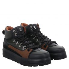  Bogner Schuhe, Antwerp M7a, Glattleder-Schnürstiefel in schwarz für Herren