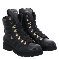  Bogner Schuhe, St. Moritz S17, Glattleder-Schnürstiefel in schwarz für Damen