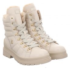  Bogner Schuhe, St. Moritz S17, Glattleder-Schnürstiefel in beige für Damen