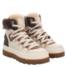  Bogner Schuhe, Vaduz S4, Glattleder-Schnürstiefel in beige für Damen