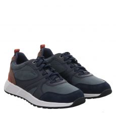  Geox, Umolvenoa, Nubukleder-Sneaker in blau für Herren