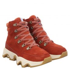  Sorel, Kinetic Impact Conquest Plus, Veloursleder-Schnürstiefel in rot für Damen