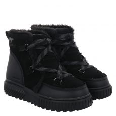  Sorel, Ona Ave Alpine Boot, Veloursleder-Schnürstiefel in schwarz für Damen